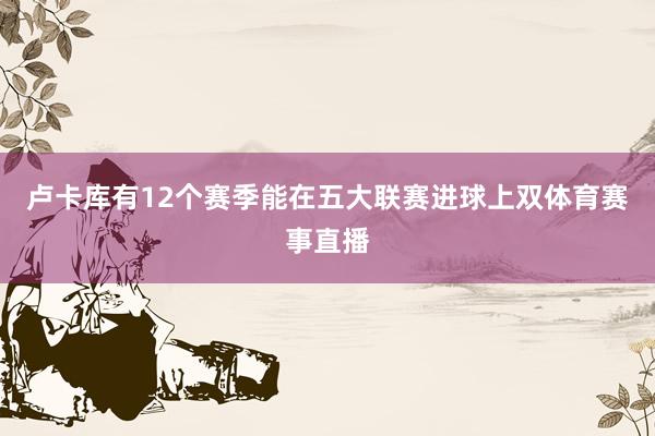 卢卡库有12个赛季能在五大联赛进球上双体育赛事直播