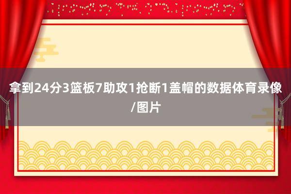 拿到24分3篮板7助攻1抢断1盖帽的数据体育录像/图片