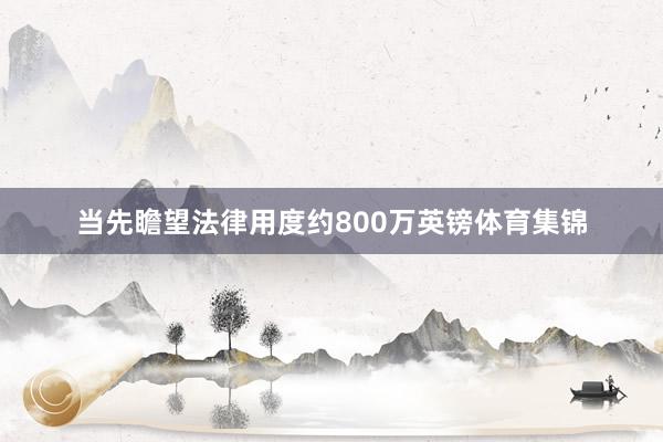 当先瞻望法律用度约800万英镑体育集锦