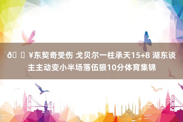 🔥东契奇受伤 戈贝尔一柱承天15+8 湖东谈主主动变小半场落伍狼10分体育集锦