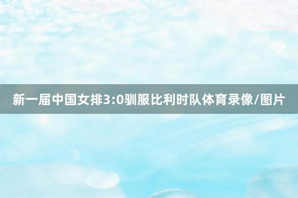 新一届中国女排3:0驯服比利时队体育录像/图片