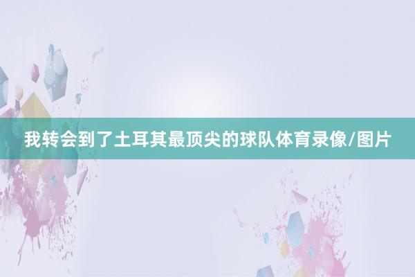 我转会到了土耳其最顶尖的球队体育录像/图片