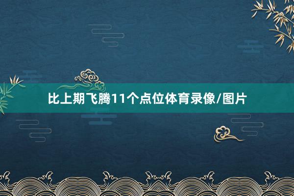 比上期飞腾11个点位体育录像/图片