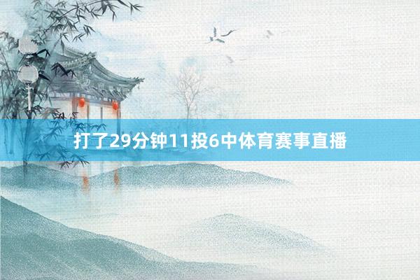 打了29分钟11投6中体育赛事直播